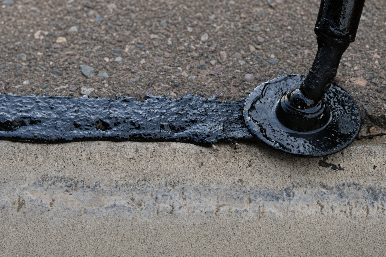 Asphalt crack sealing